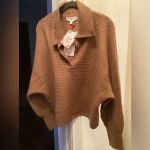 Pink Rose Dark Camel Sweater (XL)